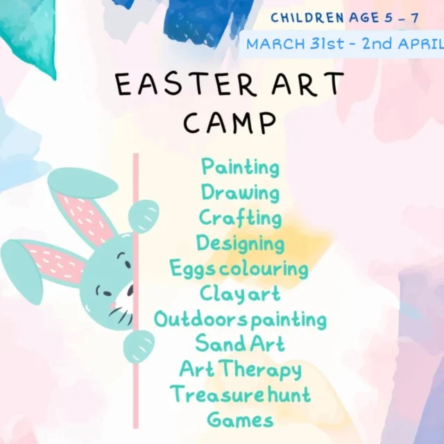 March 31st - April 2ndCost €90, please book with €30 depositFamily/students discount is €10#eastercamps #artcamps #artforchildrendublin #artcabin