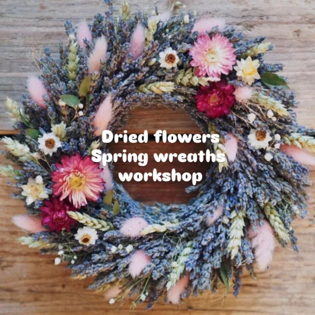 Saturday, 14th of March at 1 p.m. , Cost €55What a lovely way to celebrate Mother’s Day — coming together, surrounded by beautiful flowers, and letting our creativity blossom! 🌸✨Charming Dry Flowers Spring Wreath Workshop, where you'll craft your very own wreath using beautiful dried flowers and seasonal decorative elements. Add a touch of spring with Easter eggs, love hearts, playful bunnies, and other delightful plants to create a one-of-a-kind piece.Perfect for welcoming the season with creativity and a burst of floral beauty!Looking forward to seeing you 💜🩷💜#springwreathdublin #dryflowersdublin #creativepeople
#workshopsdublin #doorwreathideas
