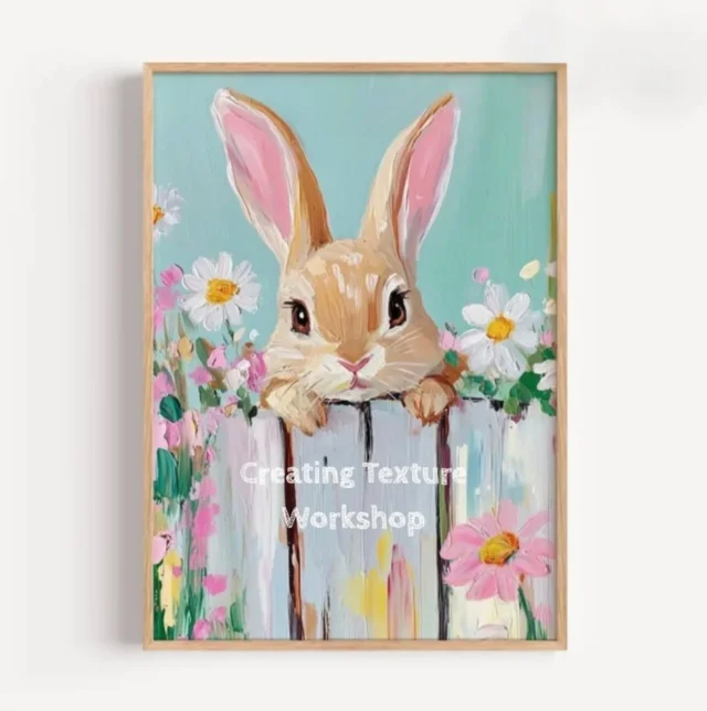 Booked up!
Monday 30th of March at 5 pm! We will learn about textures, use of pallete knifes, brush techniques and impasto to create the ultra cute pastel bunny in acrylics. The workshop is at 5 pm for 2 hrs in The Cabin with a sweet break included.The cost is €20 (family discount €5)To book is a full prepayment to @artcabinChildren 8+#bunnyinacrylics
#texturedart
#artworkshopsdublin
#artforkidsdublin