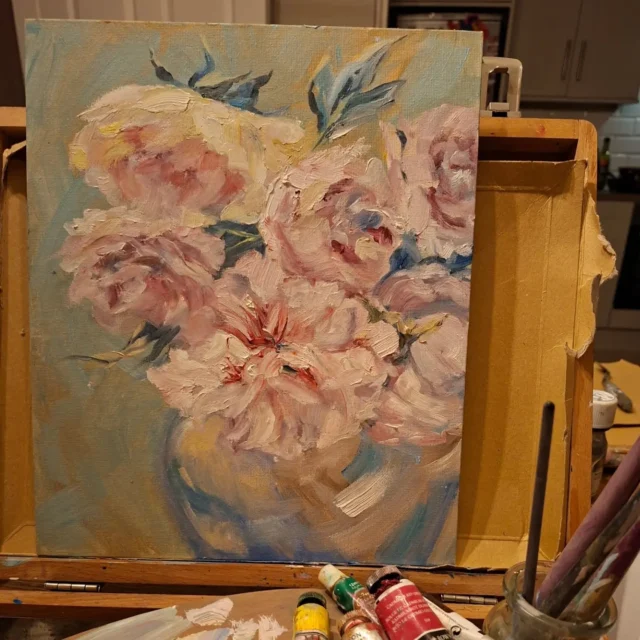 #artoclock Peonies in oil#oilpainting #yespeonies #peoniespainting
#allaprima