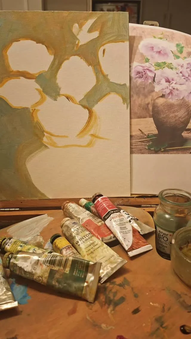 Slow down 🙏 Introduction to oil for adults course on a way!#oilpaintingcoursedublin #oilpaintingsouthdublin #oilart #artclassessouthdublin